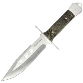 10.5 Inch FIXED BLADE WOOD HANDLE