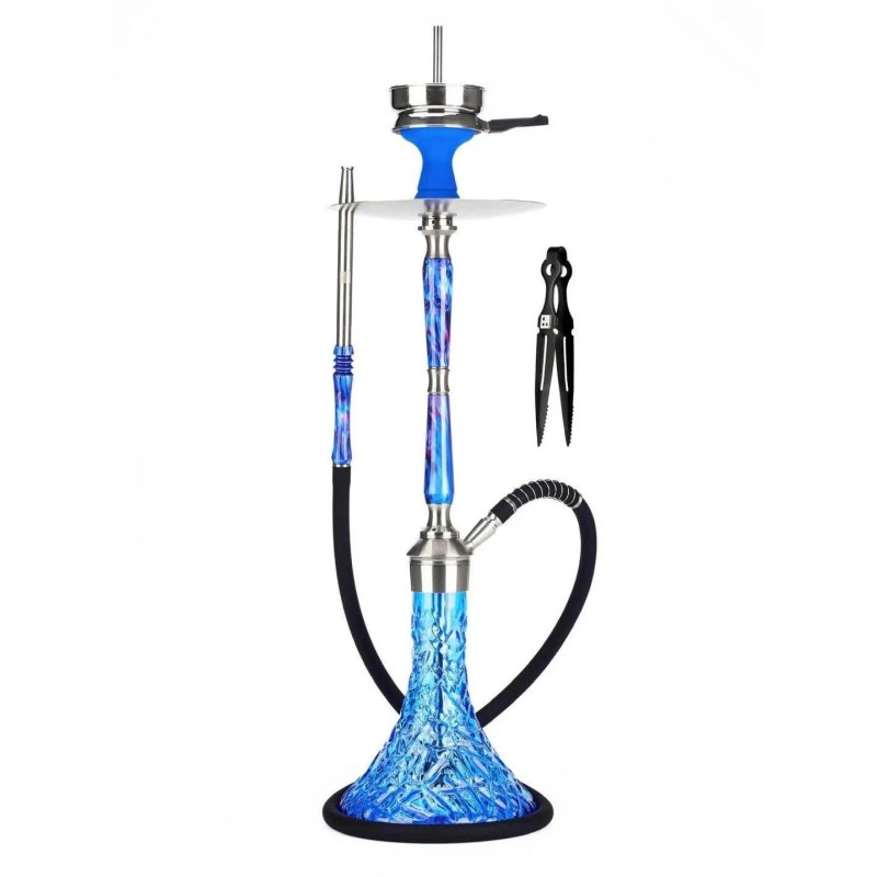10.6" BLUE LIPPED RUGBY WATER PIPE