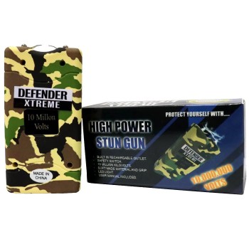 10M GREEN CAMOUFLAGE STUN GUN