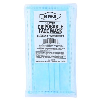 10 PACK DISPOSABLE MASK