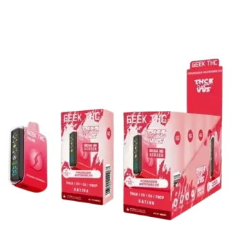 GEEK THC PULSE X DISPOSABLE|THCA SUGAR VVS|THCA+D9+D6+THCP| 7.5 G| 5CT| FORBIDDEN WATERMELON