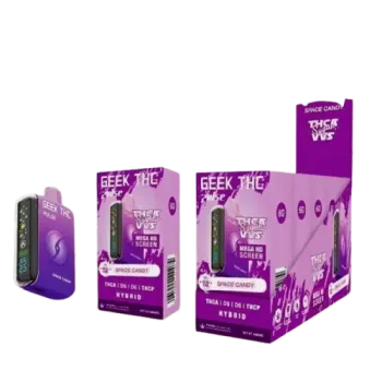 GEEK THC PULSE X DISPOSABLE|THCA SUGAR VVS|THCA+D9+D6+THCP| 7.5 G| 5CT| SPACE CANDY