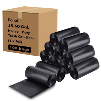 60 Gal | Trash Can Liners | 38x58 | 100 pieces per case | 2 mil