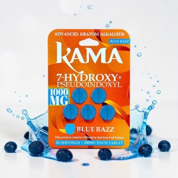 7 MINDS | 7HYDROXY | 200MG PER TAB | 5CT BOTTLE | BLUERAZZ