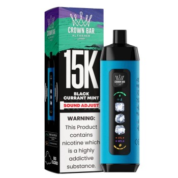 ALFAKHER CROWN BAR| 15K PUFF| 5CT| BLACK CURRANT MINT