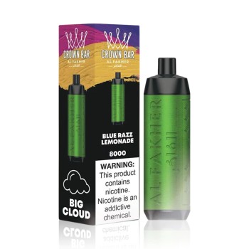 ALFAKHER CROWN BAR| 15K PUFF| 5CT| BLUE RAZZ LEMONADE