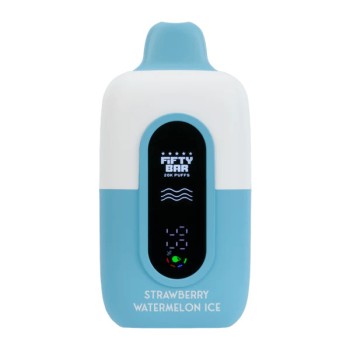 FIFTY BAR |NIXODINE| 20K PUFF|5CT BOX| STRAWBERRY WATERMELON ICE