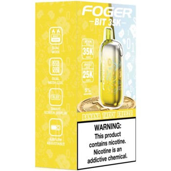 FOGER BIT|35K PUFF|5CT|BANANA TAFFY FREEZE