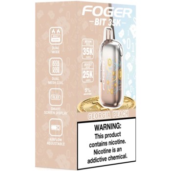 FOGER BIT|35K PUFF|5CT|GEORGIA PEACH