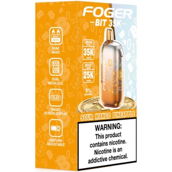 FOGER BIT|35K PUFF|5CT|SOUR MANGO PINEAPPLE
