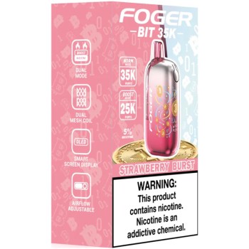 FOGER BIT|35K PUFF|5CT|STRAWBERRY BURST