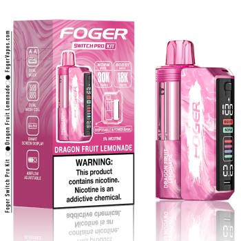 FOGER SWITCH PRO KIT| 30K PUFF|5CT|DRAGONFRUIT LEMONADE