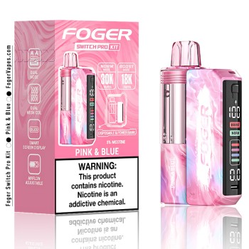 FOGER SWITCH PRO KIT| 30K PUFF|5CT|PINK & BLUE