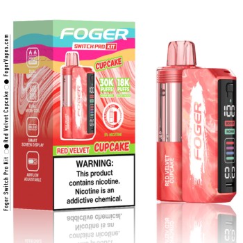 FOGER SWITCH PRO KIT| 30K PUFF|5CT|RED VELVET CUPCAKE