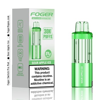 FOGER SWITCH PRO KIT| 30K PUFF|5CT|SOUR APPLE