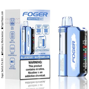 FOGER SWITCH PRO KIT| 30K PUFF|5CT|BLUEBERRY WATERMELON