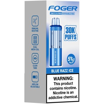 FOGER SWITCH PRO | NIXODINE | KIT | 30K PUFF | BLUE RAZZ ICE