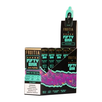 FIFTY BAR X FRUITIA | NIXODINE | 20K PUFF | 5CT BOX | BAJA BURST