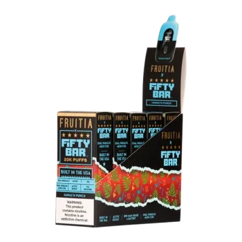 FIFTY BAR X FRUITIA | NIXODINE | 20K PUFF | 5CT BOX | ISLAND PUNCH