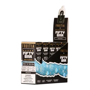 FIFTY BAR X FRUITIA | NIXODINE | 20K PUFF | 5CT BOX | POLAR ICE