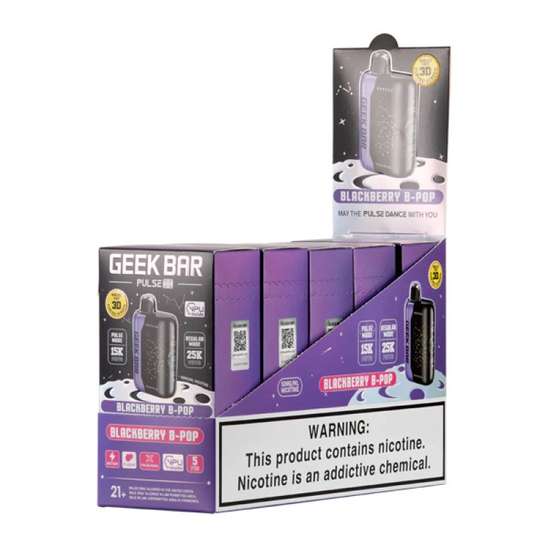 GEEK BAR PULSE X |25K PUFF|5CT| BLACKBERRY B-POP