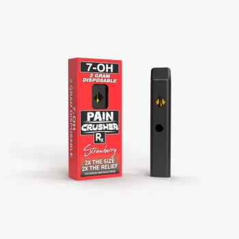 7-OH DISPOSABLES|PAIN CRUSHER|2GM|10CT|STRAWBERRY