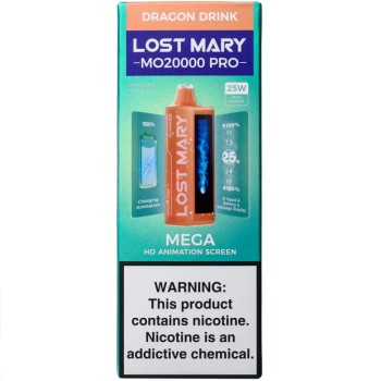 LOST MARY PRO MO20000|20K PUFF|5CT| DRAGON DRINK