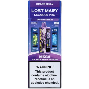 LOST MARY PRO MO20000|20K PUFF|5CT| GRAPE JELLY