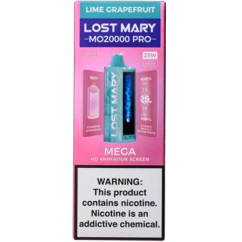 LOST MARY PRO MO20000|20K PUFF|5CT| LIME GRAPE FRUIT