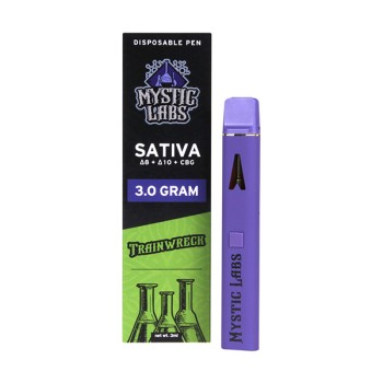 MYSTIC LABS DISPOSABLES|D8+CBN|3GM|5CT|TRAINWRECK