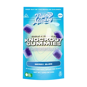 FLYING MONKEY GUMMIES|KNOCKOUT THCA+THCP+D9|500MG*20P|10CT|BERRY BLISS