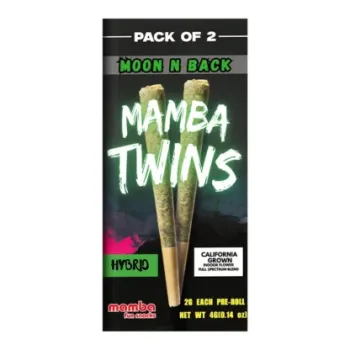 MAMBA TWINS | 4G PRE ROLL | 2PK FULL SPECTRUM | 10CT | MOON N BACK