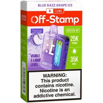 OFF-STAMP| KIT | 35K PUFF | BLUE RAZZ GRAPE ICE