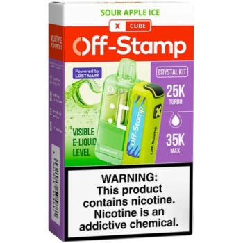 OFF-STAMP| KIT | 35K PUFF | SOUR APPLE ICE