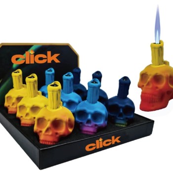 OMBRE COLOUR SKULL TORCH 9CT BOX 19063