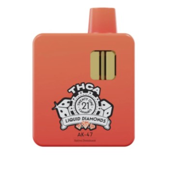 PURE PEAK THC DISPOSABLES | THCA +D9 LIQUID DIAMONDS|2500MG|6CT|AK-47 (H)