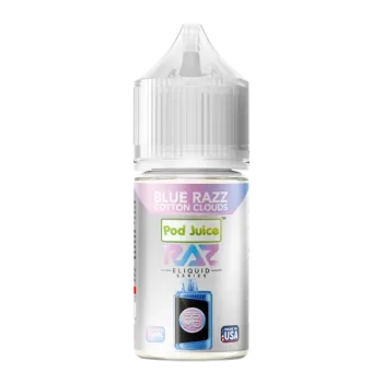 RAZ ELIQUID | 55MG | 30ML | SINGLE | BLUE RAZZ COTTON CLOUDS