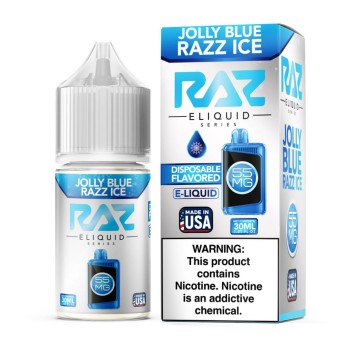 RAZ ELIQUID | 55MG | 30ML | SINGLE | JOLLY BLUE RAZZ ICE