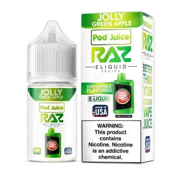 RAZ ELIQUID | 20MG | 30ML | SINGLE | JOLLY GREEN APPLE