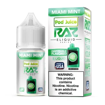 RAZ ELIQUID | 20MG | 30ML | SINGLE | MIAMI MINT