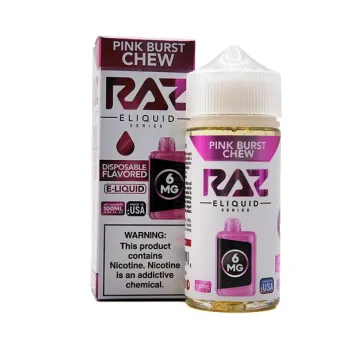 RAZ ELIQUID 6MG 100ML | PINK BURST CHEW