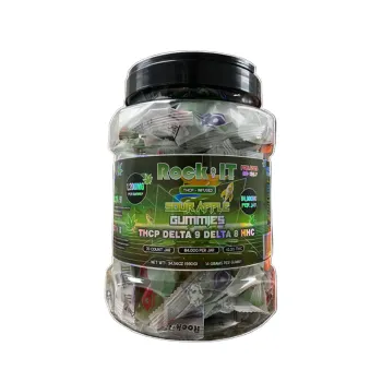 ROCK IT GUMMIES | 50CT JAR | THCA | D8 | D9 | CB9A | SOUR APPLE