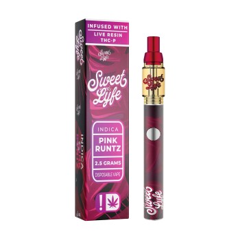 SWEET LYFE CARTRIDGE| INFUSED WITH HHC-P.THC-P|2.5G|6CT|PINK RUNTZ