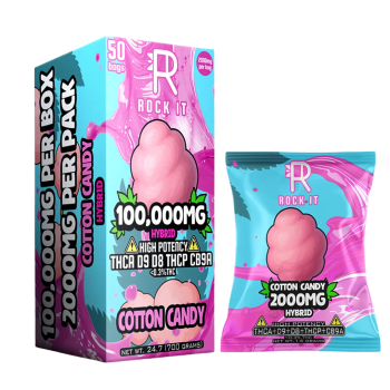 ROCK IT GUMMIES | 50CT JAR | THCA | D8 | D9 | CB9A | COTTON CANDY HYBRID