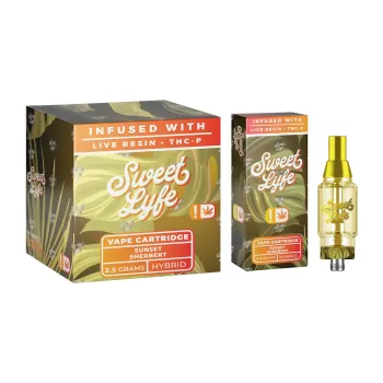 SWEET LYFE CARTRIDGE| INFUSED WITH HHC-P.THC-P|2.5G|6CT|SUNSET SHERBET