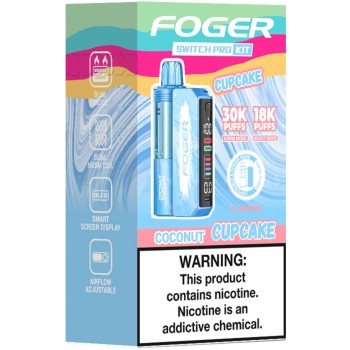 FOGER SWITCH PRO KIT| 30K PUFF|5CT|COCONUT CUPCAKE