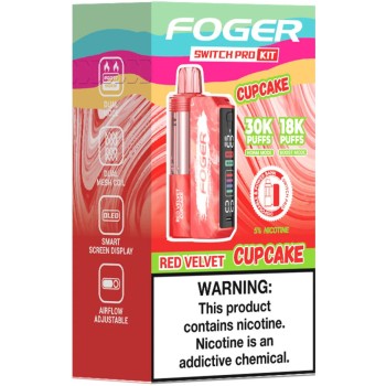 FOGER SWITCH PRO KIT| 30K PUFF|5CT|RED VELVET CUPCAKE