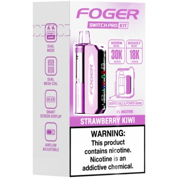 FOGER SWITCH PRO KIT| 30K PUFF|5CT|STRAWBERRY KIWI