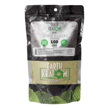 EARTH KRATOM 100GM POWDER | WHITE BORNEO |