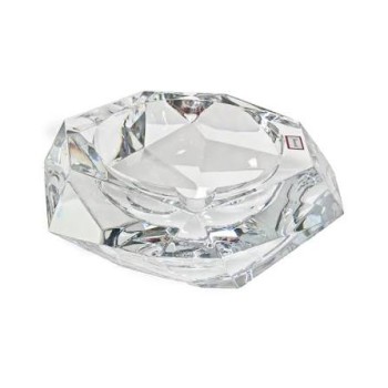 GLASS DIAMOND ASHTRAY 6CT